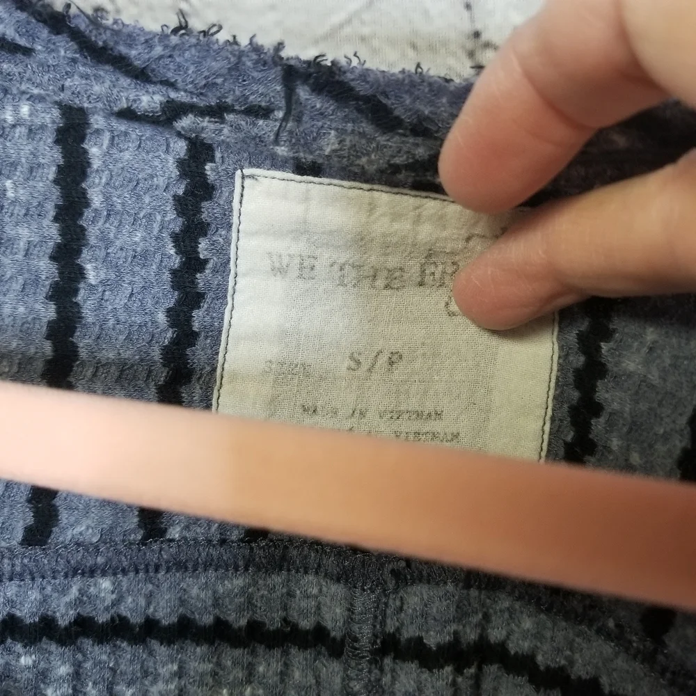 We The Free People thermal peplum henley